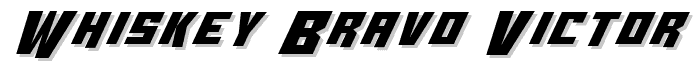 Whiskey Bravo Victor font